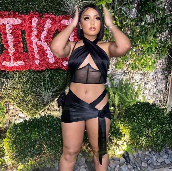 two piece set mini skirt halter black birthday club outfits for women summer bandage dress suits d85-dz15, Gray
two piece set mini skirt halter black birthday club outfits for women summer bandage dress suits d85-dz15, Gray