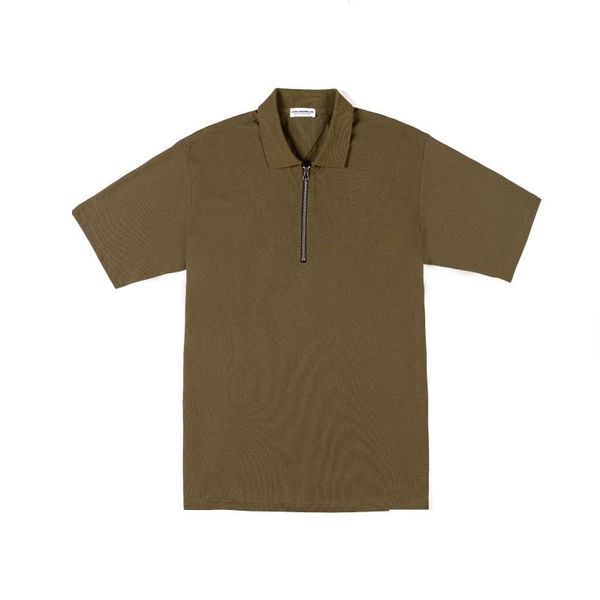 men's polos shirt black loose metal buckle print cotton round neck black army green metal zip polo shirt, White;black
men's polos shirt black loose metal buckle print cotton round neck black army green metal zip polo shirt, White;black