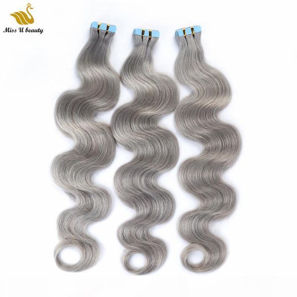 200gram skin weft hair extensions tape in human hair extensions remy cuticle aligned grey body wave hair weft, Black
200gram skin weft hair extensions tape in human hair extensions remy cuticle aligned grey body wave hair weft, Black