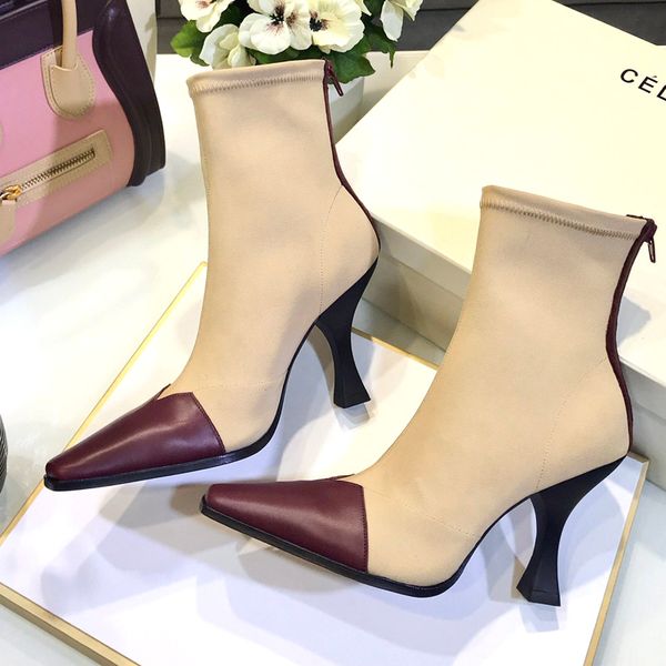 new arrival women's ankle boots shoes ladies high heels boots shoes heel 9 cm po111813, Black
new arrival women's ankle boots shoes ladies high heels boots shoes heel 9 cm po111813, Black