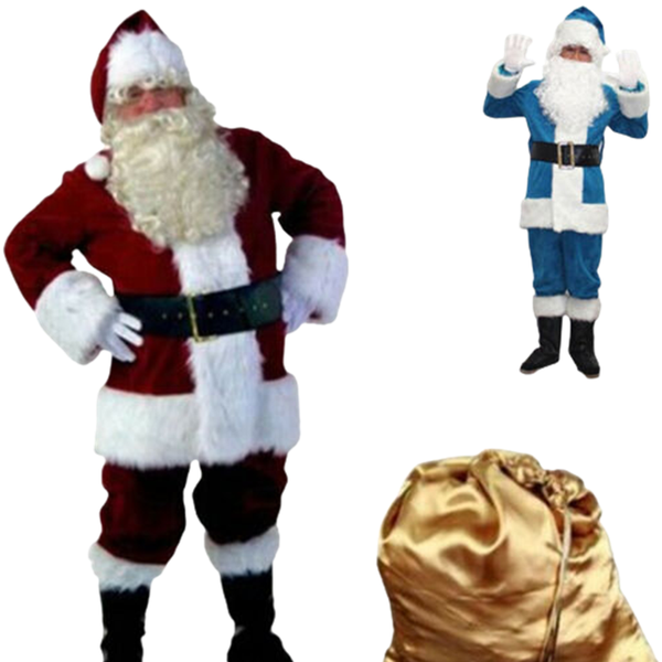mascot costumes velvet santa christmas costume set halloween christmas costume event performance set, Red;yellow
mascot costumes velvet santa christmas costume set halloween christmas costume event performance set, Red;yellow