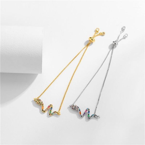 charm bracelets 2021 fashion colourful t shape cz stone snake bracelet for women girl unique design lovely animal lucky jewelry1, Golden;silver
charm bracelets 2021 fashion colourful t shape cz stone snake bracelet for women girl unique design lovely animal lucky jewelry1, Golden;silver