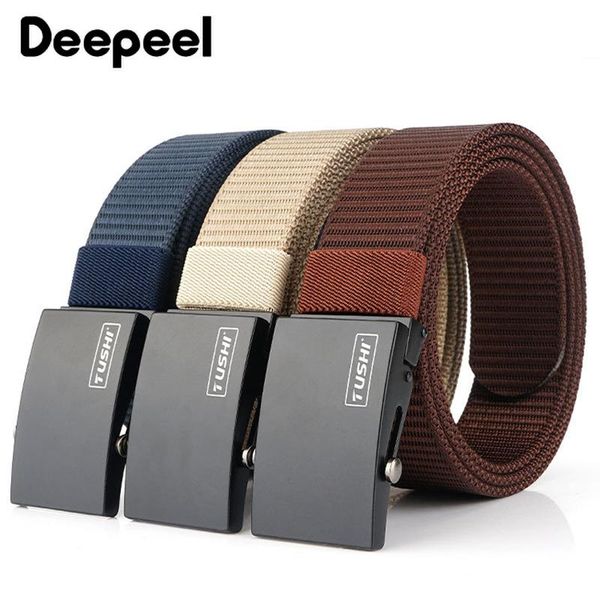deepeel 1pc 3.4cm*120cm fashion casual wild nylon men's automatic buckle belt youth outdoor canvas waistband yb372, Black;brown
deepeel 1pc 3.4cm*120cm fashion casual wild nylon men's automatic buckle belt youth outdoor canvas waistband yb372, Black;brown