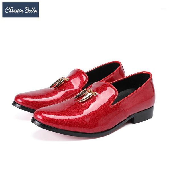 christia bella fashion british style patent leather men shoes red party wedding loafers slip on men dress shoes smoking slippers1, Black
christia bella fashion british style patent leather men shoes red party wedding loafers slip on men dress shoes smoking slippers1, Black
