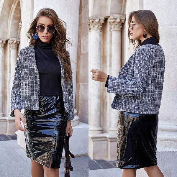 women's jackets womens ladies warm button faux coat jacket winter short clothes outerwear thick plaid female streetwear elegant, Black;brown
women's jackets womens ladies warm button faux coat jacket winter short clothes outerwear thick plaid female streetwear elegant, Black;brown