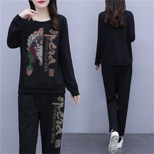 plus size suits and sets of two black pieces diamond women's clothes with hood $joint hoodies + pants tracksuits 7nu8, White
plus size suits and sets of two black pieces diamond women's clothes with hood $joint hoodies + pants tracksuits 7nu8, White