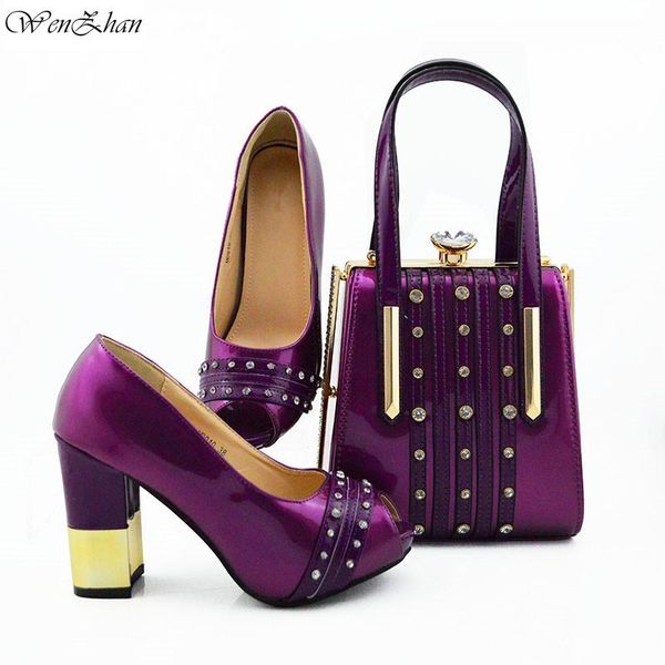 fashion high heel shoes with matching bags set italy african women's party shoes and bag sets purple color 38-42 wenzhan b95-22, Black
fashion high heel shoes with matching bags set italy african women's party shoes and bag sets purple color 38-42 wenzhan b95-22, Black