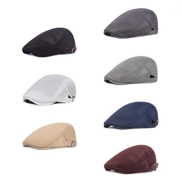 adjustable casual beret hat flat cap breathable cap mesh fashion style women solid for men color black summer newsbo w1z61, Blue;gray
adjustable casual beret hat flat cap breathable cap mesh fashion style women solid for men color black summer newsbo w1z61, Blue;gray