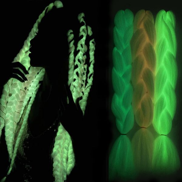 european and american new 24-inch braid luminous fluorescent party big braided chemical fiber wig big braided ponytail, Black
european and american new 24-inch braid luminous fluorescent party big braided chemical fiber wig big braided ponytail, Black
