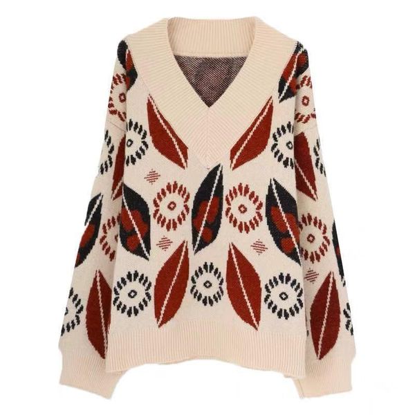 lazy style sweater women autumn and winter new korean version loose fashion retro jacquard knitted bottoming shirt female c334, White;black
lazy style sweater women autumn and winter new korean version loose fashion retro jacquard knitted bottoming shirt female c334, White;black