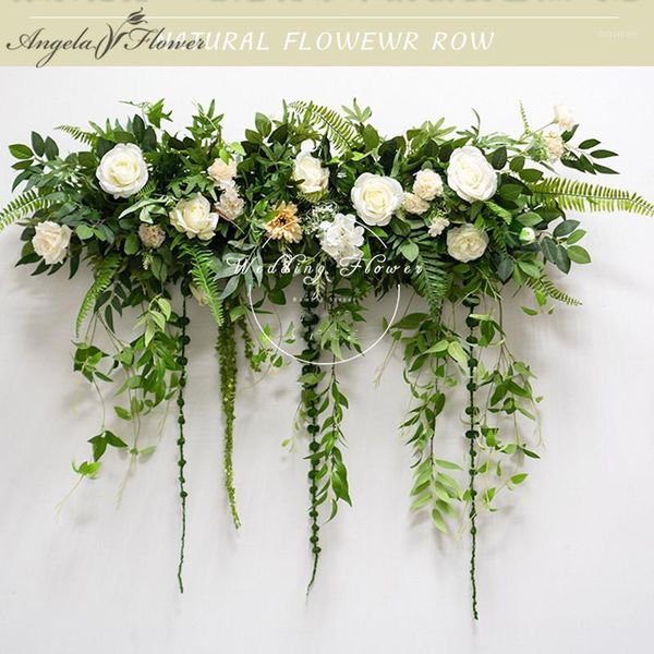 decorative flowers & wreaths customized artificial flower row wedding site layout arch decor party event stage backdrop wall hanging arrange 
decorative flowers & wreaths customized artificial flower row wedding site layout arch decor party event stage backdrop wall hanging arrange