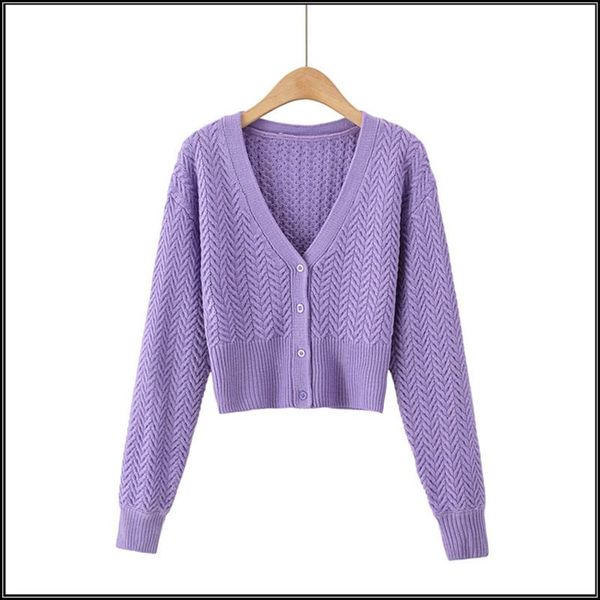 vintage crop cardigan knit sweater women autumn purple green long sleeve v neck slim outerwear 2021 elegant knitted ladies, White
vintage crop cardigan knit sweater women autumn purple green long sleeve v neck slim outerwear 2021 elegant knitted ladies, White