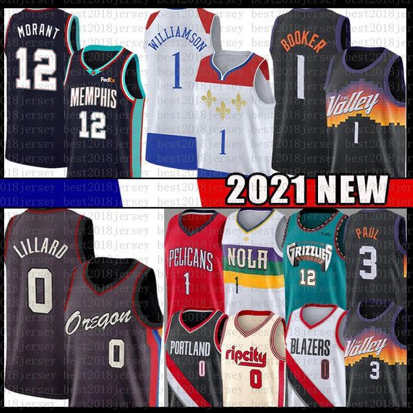 damian zion lillard ja williamson morant basketball jersey memphis grizzlies new portland trail blazer orleans pelicans, Black;red
damian zion lillard ja williamson morant basketball jersey memphis grizzlies new portland trail blazer orleans pelicans, Black;red