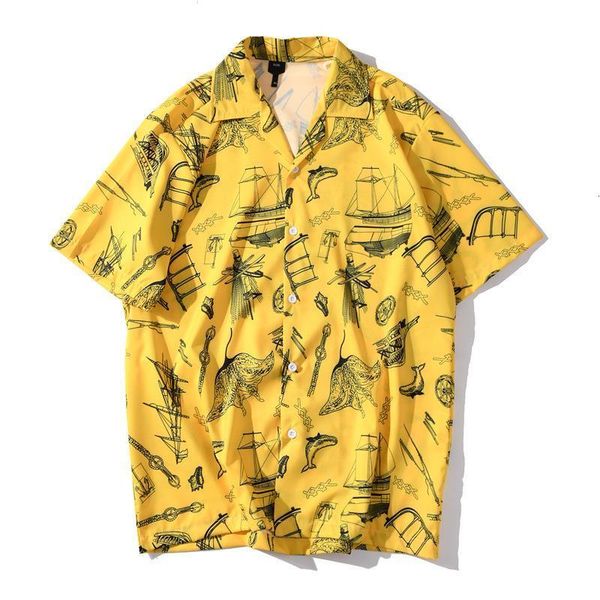 #3886 yellow streetwear hip hop shirts for men loose fashion mens printed shirt summer 2020 beach shirt man retro, White;black
#3886 yellow streetwear hip hop shirts for men loose fashion mens printed shirt summer 2020 beach shirt man retro, White;black