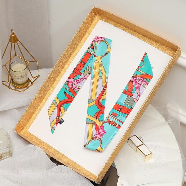 women silk skinny scarf bag tie neck ribbon luxury print long hair scarves head band decoration lady accessories wmtjan bdesybag, Blue;gray
women silk skinny scarf bag tie neck ribbon luxury print long hair scarves head band decoration lady accessories wmtjan bdesybag, Blue;gray