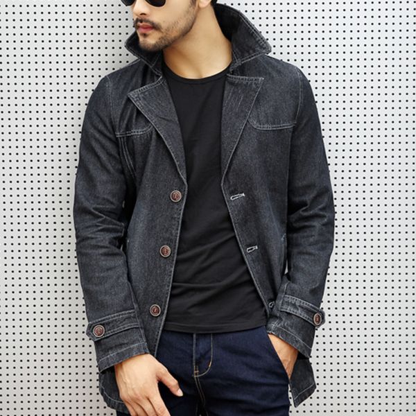 2021 new lapela blazer fine men black winter blue denim breeches men's jacket cotton long coat lined 19s2, White;black
2021 new lapela blazer fine men black winter blue denim breeches men's jacket cotton long coat lined 19s2, White;black