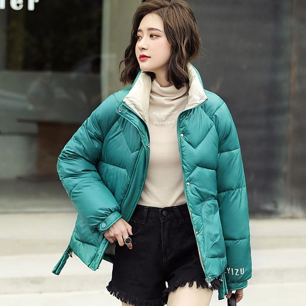 winter women parkas warm short down cotton jacket coats warm zipper padded parka pocket stand collar shiny coat 201029, Black
winter women parkas warm short down cotton jacket coats warm zipper padded parka pocket stand collar shiny coat 201029, Black