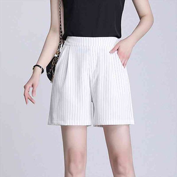 brief design white suit shorts women summer fashion strip elastic waist wide leg shorts with 3 color s-4xl, White;black
brief design white suit shorts women summer fashion strip elastic waist wide leg shorts with 3 color s-4xl, White;black