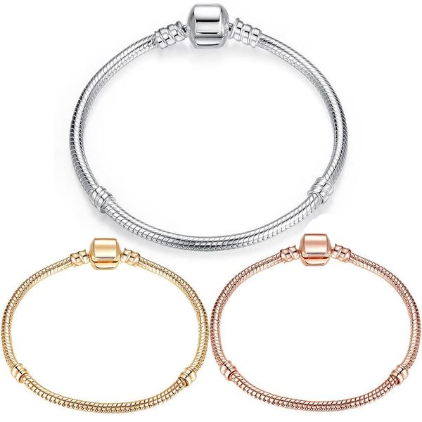 charm bracelets classical charms bracelet fit original pan snake chain pulseras for women diy jewelry making bangles berloque gift, Golden;silver
charm bracelets classical charms bracelet fit original pan snake chain pulseras for women diy jewelry making bangles berloque gift, Golden;silver