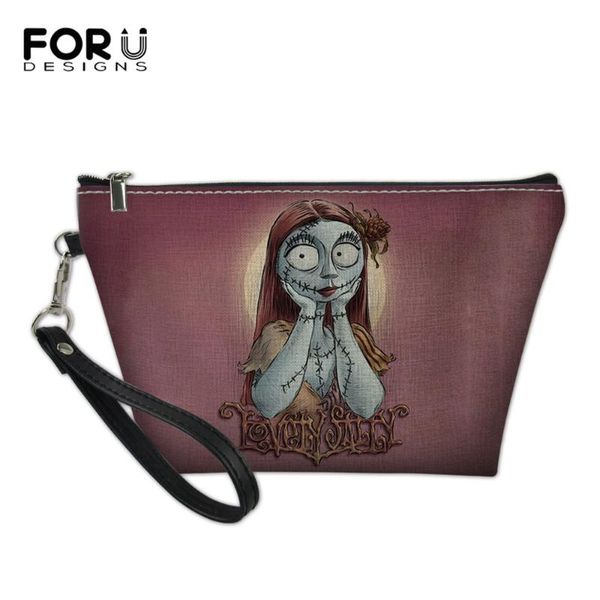 forudesigns jack and sally the nightmare before christmas small cosmetic cases for women travel multifunction make up bags mujer 
forudesigns jack and sally the nightmare before christmas small cosmetic cases for women travel multifunction make up bags mujer