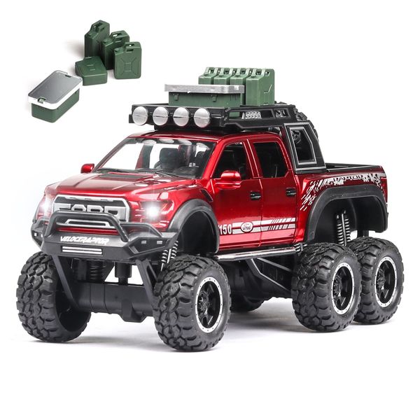 1:28 diecast ford raptor f150 suv metal model car toy wheels alloy vehicle sound and light pull back kid car toys for children q1214
1:28 diecast ford raptor f150 suv metal model car toy wheels alloy vehicle sound and light pull back kid car toys for children q1214
