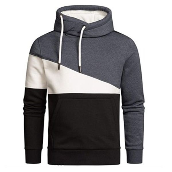 men splicing colors hoodies fashion trend outdoor long sleeve drawstring hooded sweatshirts male spring new casual loose with pocket hoodies, Black
men splicing colors hoodies fashion trend outdoor long sleeve drawstring hooded sweatshirts male spring new casual loose with pocket hoodies, Black