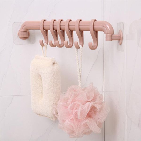 hooks & rails creative 6 row hook punching bathroom shelf household items
hooks & rails creative 6 row hook punching bathroom shelf household items