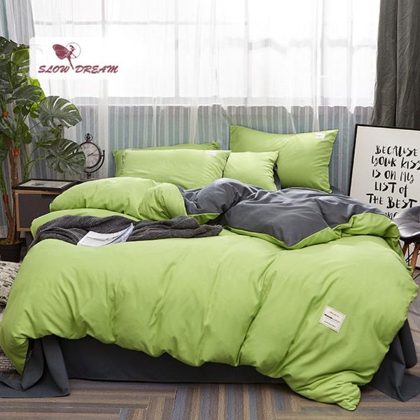bedding sets slowdream green duvet cover gray flat sheet fitted mattress elastic band home set bedspread bed linen
bedding sets slowdream green duvet cover gray flat sheet fitted mattress elastic band home set bedspread bed linen