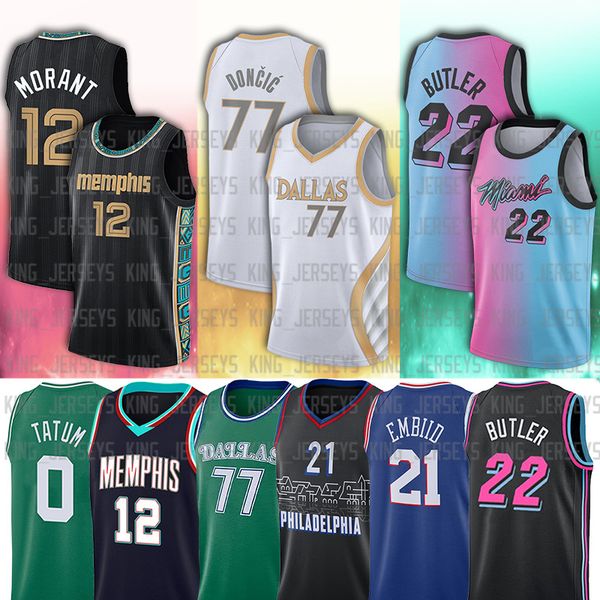 12 ja 22 jimmy 14 tyler 77 luka butler herro doncic morant 21 joel 0 jayson embiid tatum basketball jerseys, Black;red
12 ja 22 jimmy 14 tyler 77 luka butler herro doncic morant 21 joel 0 jayson embiid tatum basketball jerseys, Black;red