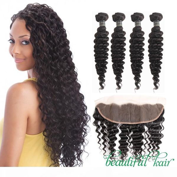 brazilian virgin human hair bundles kinky curly deep wave 13x4 lace frontal with bundles 9a unprocessed human hair bundles with frontal, Black
brazilian virgin human hair bundles kinky curly deep wave 13x4 lace frontal with bundles 9a unprocessed human hair bundles with frontal, Black