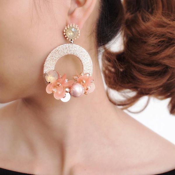 dangle & chandelier manilai bohemia flower handmade earrings women circular acrylic sequins crystal bead simulated pearls statement jewelry, Silver
dangle & chandelier manilai bohemia flower handmade earrings women circular acrylic sequins crystal bead simulated pearls statement jewelry, Silver