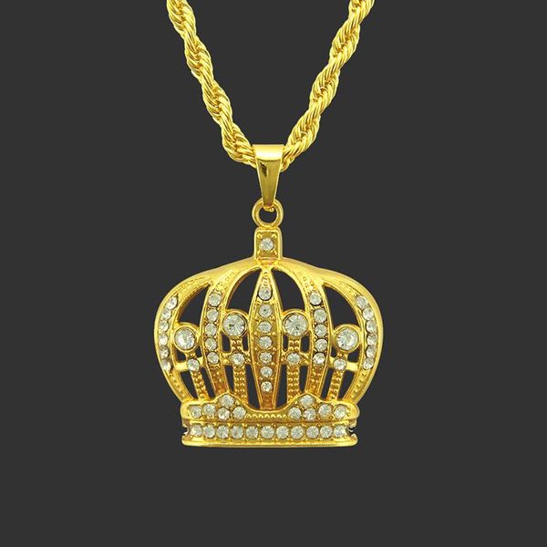 2020 fashion gold crown pendant necklaces women men hip hop jewelry trendy statement long chain crystal rhinestone necklace gift, Silver
2020 fashion gold crown pendant necklaces women men hip hop jewelry trendy statement long chain crystal rhinestone necklace gift, Silver