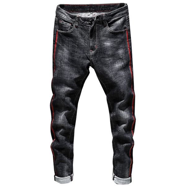 2020 new young men's fashion casual stretch slim classic trousers denim male ny jeans men, Blue
2020 new young men's fashion casual stretch slim classic trousers denim male ny jeans men, Blue