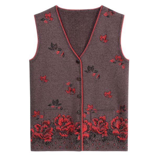 2021 new middle-aged women vest cardigan coat print sleeveless spring autumn jacket waistcoat plus size sweater female n9dn, Black;white
2021 new middle-aged women vest cardigan coat print sleeveless spring autumn jacket waistcoat plus size sweater female n9dn, Black;white