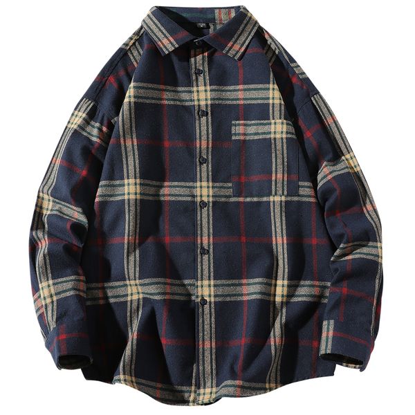 2021 brand spring autumn long sleeves new flannel collar korea style shirt for men's plaid harajuku clothing ewu6, White;black
2021 brand spring autumn long sleeves new flannel collar korea style shirt for men's plaid harajuku clothing ewu6, White;black