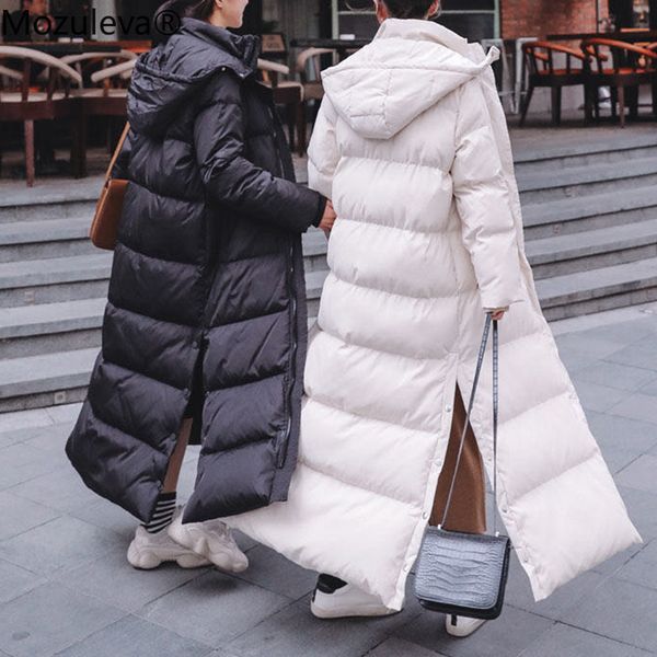 new 2020 wet female winter long padded hem split puffer parkas with hood warm jacket femme, Black
new 2020 wet female winter long padded hem split puffer parkas with hood warm jacket femme, Black