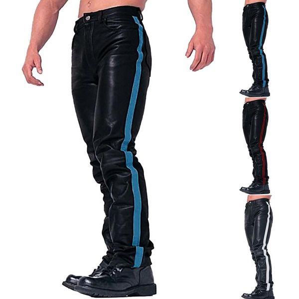 men's plus size leather pants fashion black stitching thick fleece heavyweight male trousers full length mens joggers pants 5xl#
men's plus size leather pants fashion black stitching thick fleece heavyweight male trousers full length mens joggers pants 5xl#