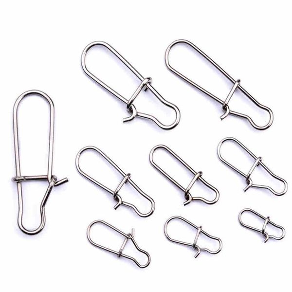 100pcs/lot hooked snap stainless steel 0#-8# fishing barrel swivel safety snap hook lure accessories connector sn jllgfi
100pcs/lot hooked snap stainless steel 0#-8# fishing barrel swivel safety snap hook lure accessories connector sn jllgfi