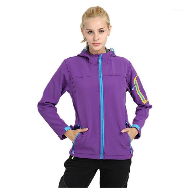 women's water resistant fleece inside outdoor sports climbing camping hiking hooded softshell jacket windbreaker for woman1, Blue;black
women's water resistant fleece inside outdoor sports climbing camping hiking hooded softshell jacket windbreaker for woman1, Blue;black