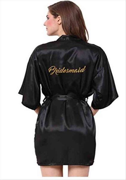 golden print bridal satin robe women dama de honor bridesmaid wedding novia kimono bride party maid of honour robes gifts, Black;red
golden print bridal satin robe women dama de honor bridesmaid wedding novia kimono bride party maid of honour robes gifts, Black;red