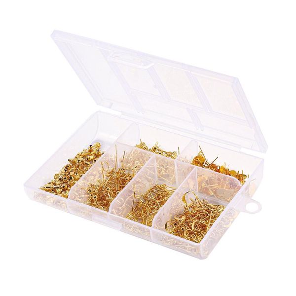300pcs box earring back ser stud ear hook wire clasp with bead earring basic needle for diy jewelry making kit h bbyfho, Silver
300pcs box earring back ser stud ear hook wire clasp with bead earring basic needle for diy jewelry making kit h bbyfho, Silver