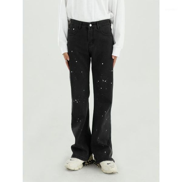 male streetwear vintage fashion loose jeans trousers men paint broken hem small bootcut casual denim pant1, Blue
male streetwear vintage fashion loose jeans trousers men paint broken hem small bootcut casual denim pant1, Blue