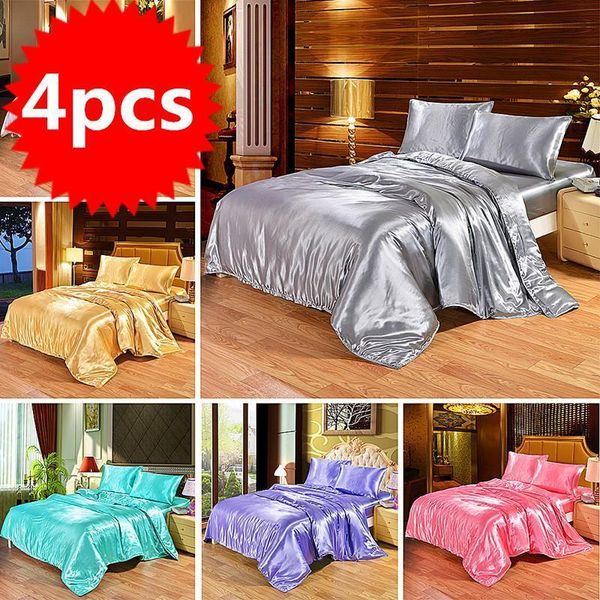 bedding sets 4pcs luxury silk comforter set satin king size bed quilt duvet cover linens with pillowcases and sheet
bedding sets 4pcs luxury silk comforter set satin king size bed quilt duvet cover linens with pillowcases and sheet