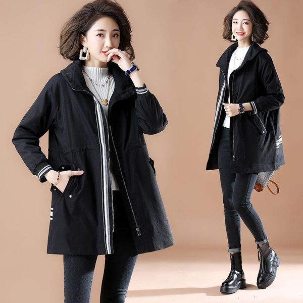 2020 new plus size women's loose winter windbreaker mid-length coat, Tan;black
2020 new plus size women's loose winter windbreaker mid-length coat, Tan;black