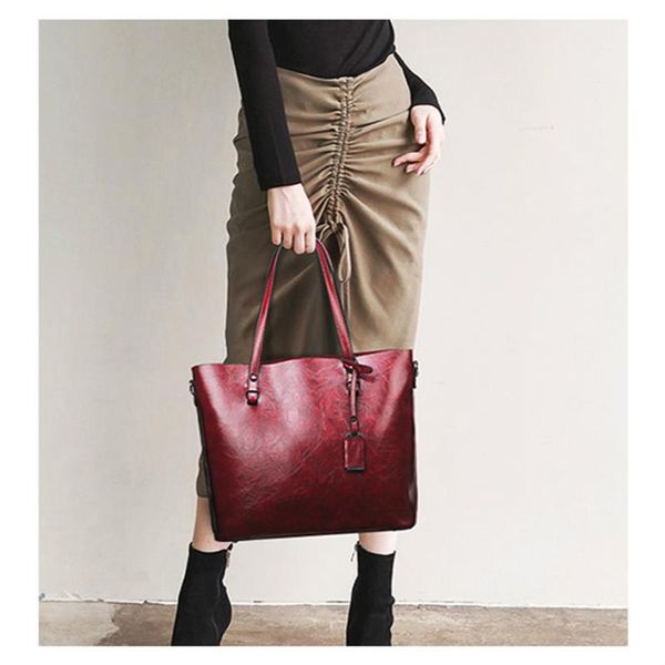 ladies shoulder purses and handbags 3pcs retro wax oil leather bag women handbag set women totes bolsas feminina messenger bags
ladies shoulder purses and handbags 3pcs retro wax oil leather bag women handbag set women totes bolsas feminina messenger bags
