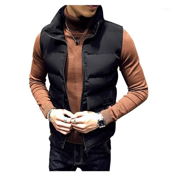 cotton vest men's autumn and winter new cotton vest men's nightclub bar hairdresser solid color11, Tan;black
cotton vest men's autumn and winter new cotton vest men's nightclub bar hairdresser solid color11, Tan;black