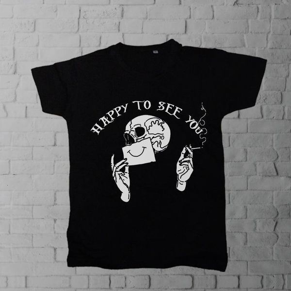 happy to see you gothic t shirt women aesthetic grunge graphic fashion halloween camisetas tee tshirt drop shipping, White
happy to see you gothic t shirt women aesthetic grunge graphic fashion halloween camisetas tee tshirt drop shipping, White