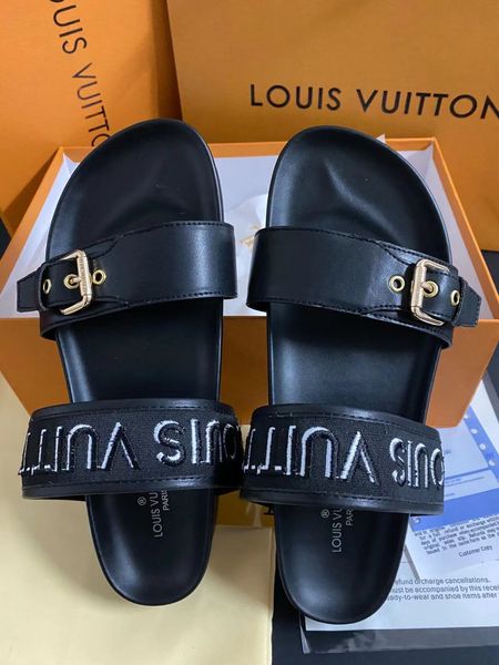 2021 new women sandals designer shoes luxury slide summer fashion wide flat, Black
2021 new women sandals designer shoes luxury slide summer fashion wide flat, Black