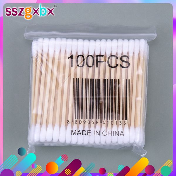 100pcs/pack double head cotton swabs women makeup cleaning swab wooden wadded sticks nose ears tools
100pcs/pack double head cotton swabs women makeup cleaning swab wooden wadded sticks nose ears tools