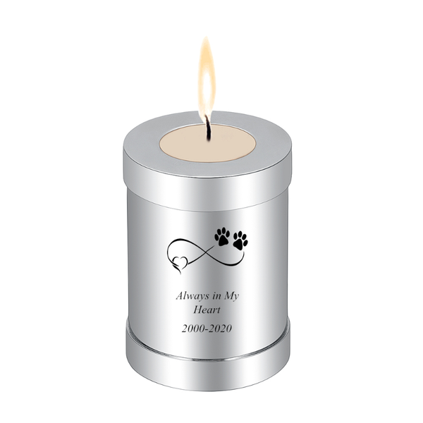 chains iju045 cylinder engrave ashes urn for human pet memorial candle holder cremation jar, Silver
chains iju045 cylinder engrave ashes urn for human pet memorial candle holder cremation jar, Silver